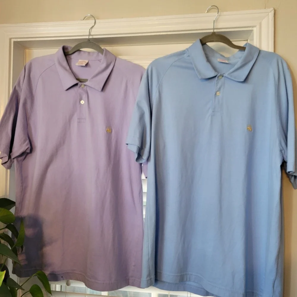 7 SHIRT BUNDLE LOT BROOKS BROTHERS MENS XL ORIGINAL FIT 346 POLO SHORT SLEEVE